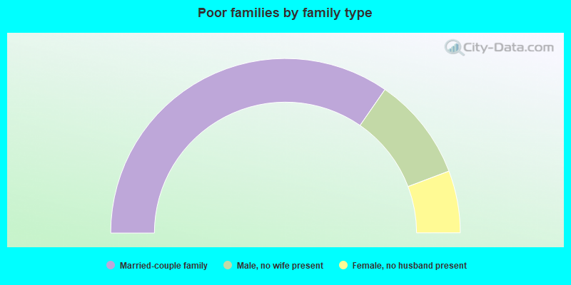 Poor families by family type