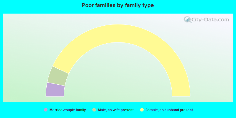 Poor families by family type