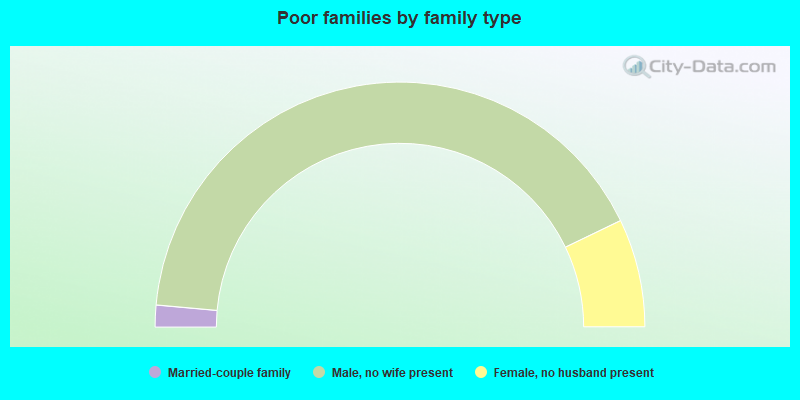 Poor families by family type