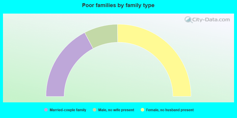 Poor families by family type