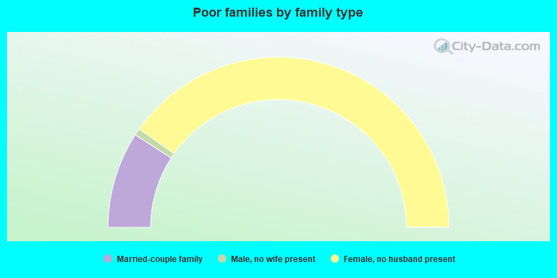 Poor families by family type