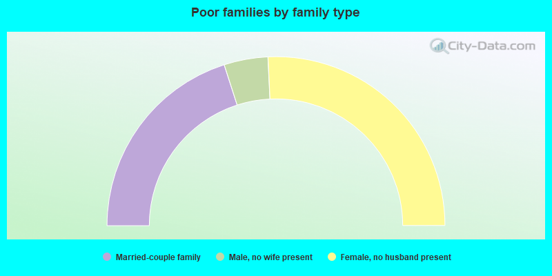 Poor families by family type