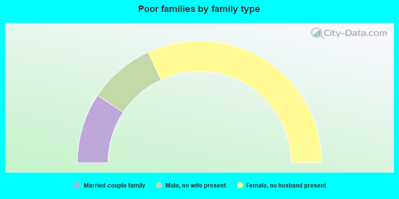 Poor families by family type