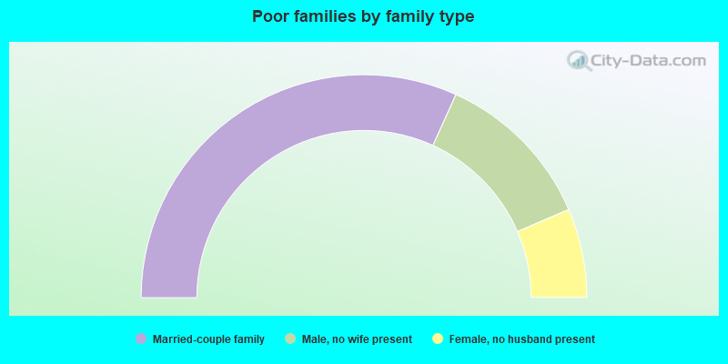 Poor families by family type