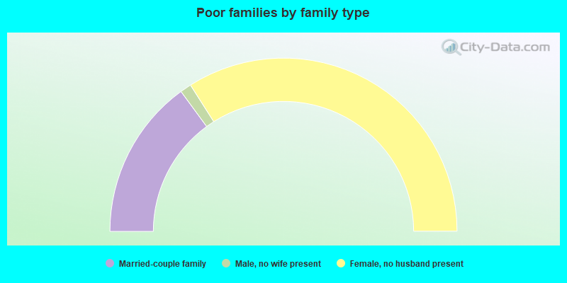 Poor families by family type