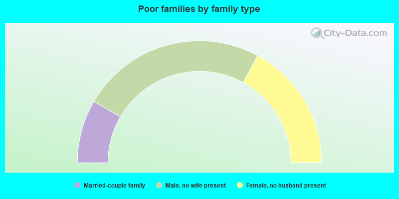 Poor families by family type