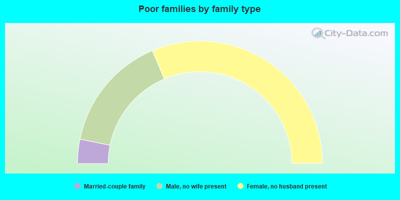 Poor families by family type