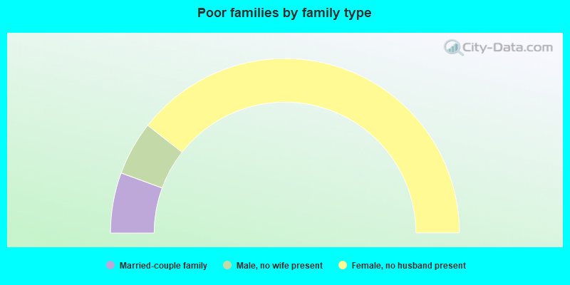 Poor families by family type