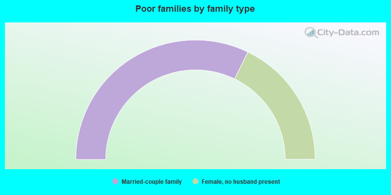 Poor families by family type