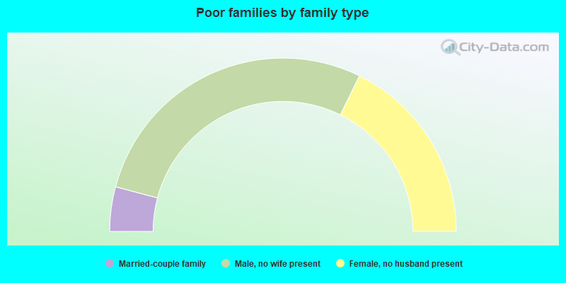 Poor families by family type