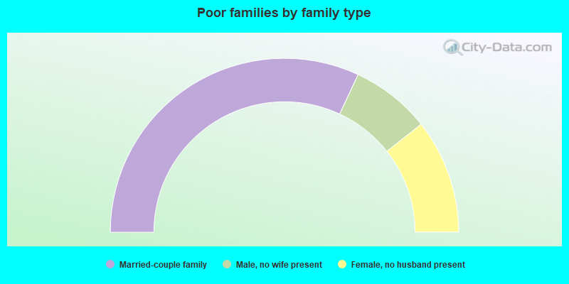 Poor families by family type