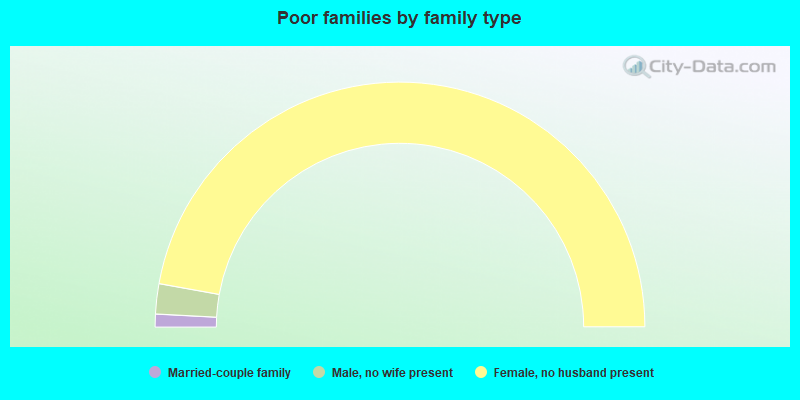 Poor families by family type