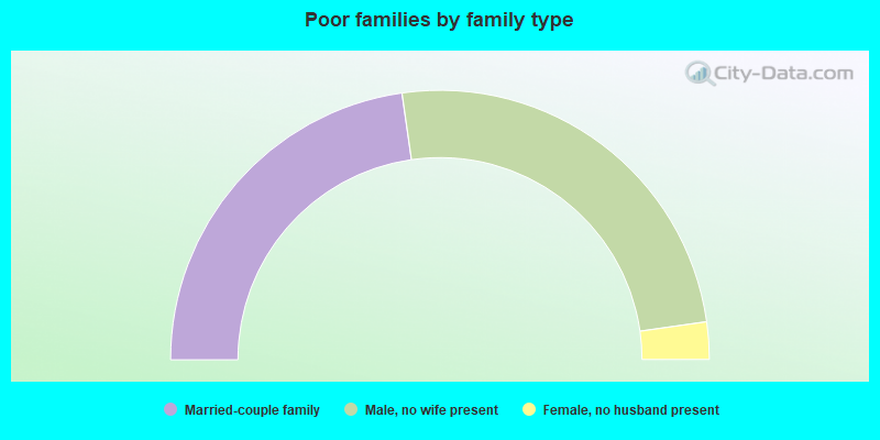 Poor families by family type