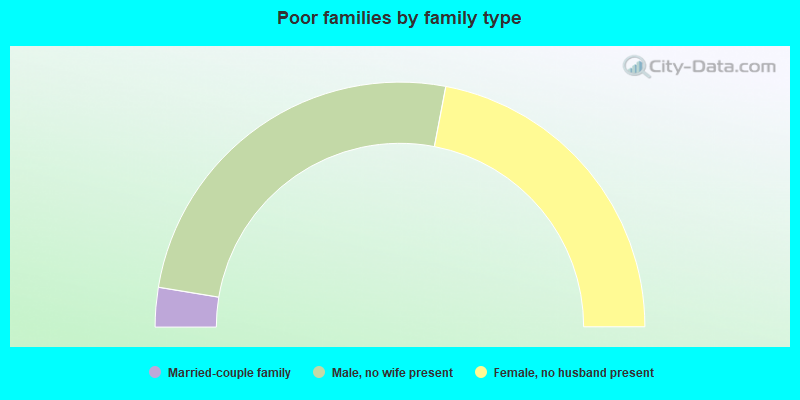 Poor families by family type