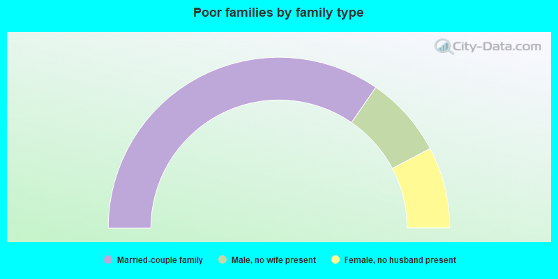 Poor families by family type