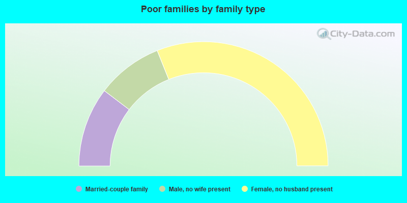 Poor families by family type