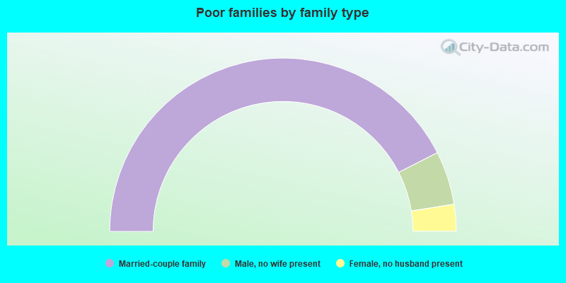 Poor families by family type