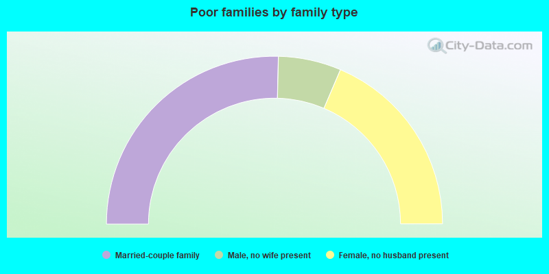 Poor families by family type