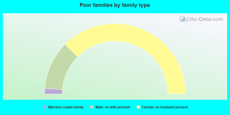 Poor families by family type