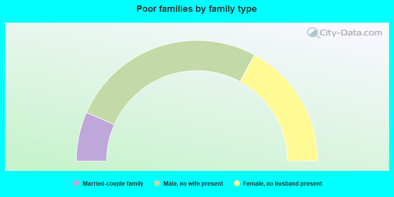 Poor families by family type