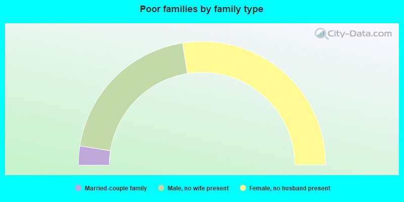 Poor families by family type