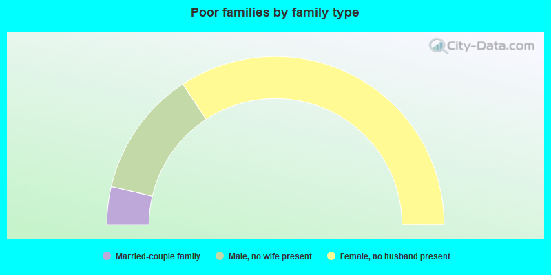 Poor families by family type