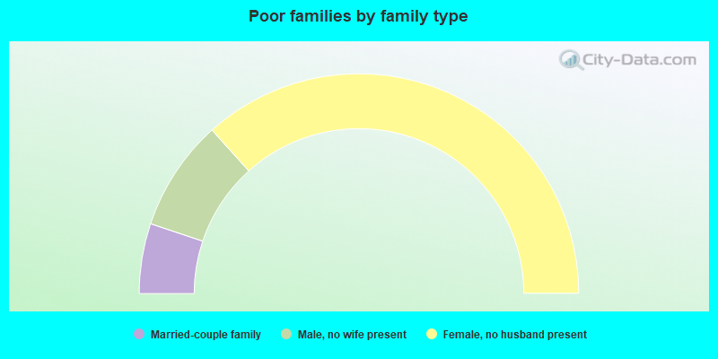 Poor families by family type