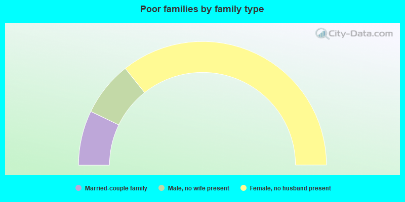 Poor families by family type