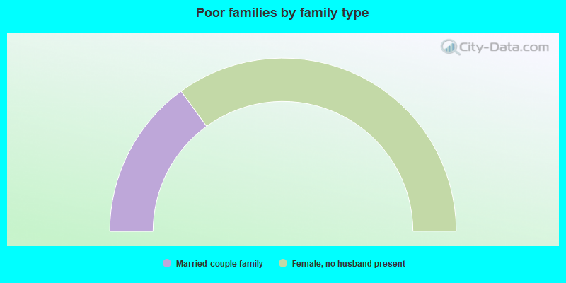 Poor families by family type