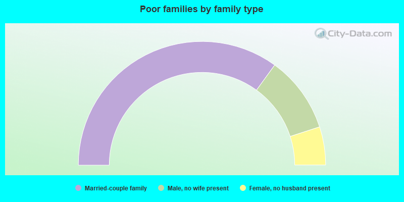 Poor families by family type