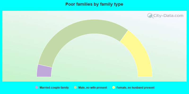 Poor families by family type