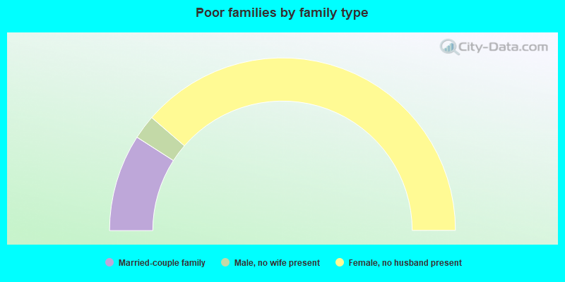 Poor families by family type