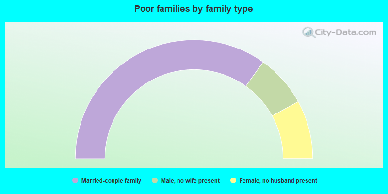 Poor families by family type