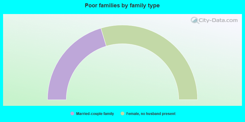 Poor families by family type