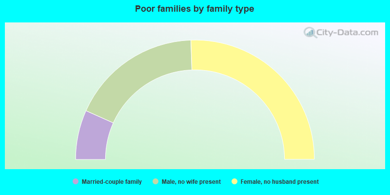 Poor families by family type