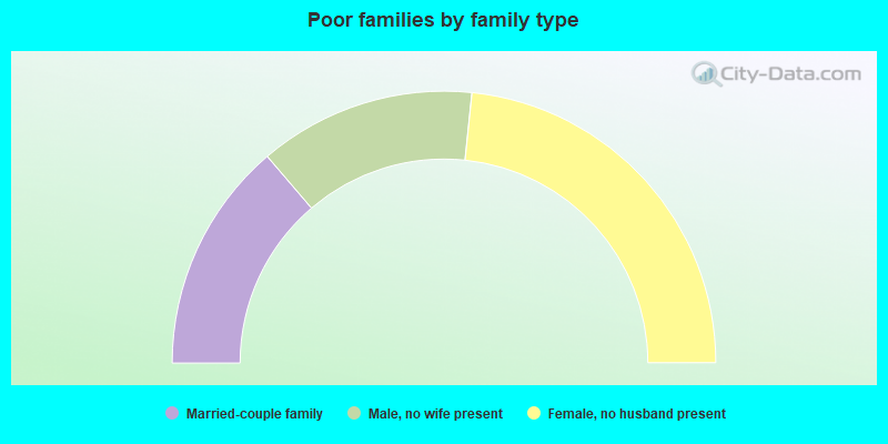 Poor families by family type