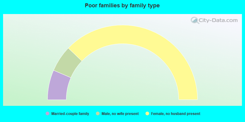 Poor families by family type