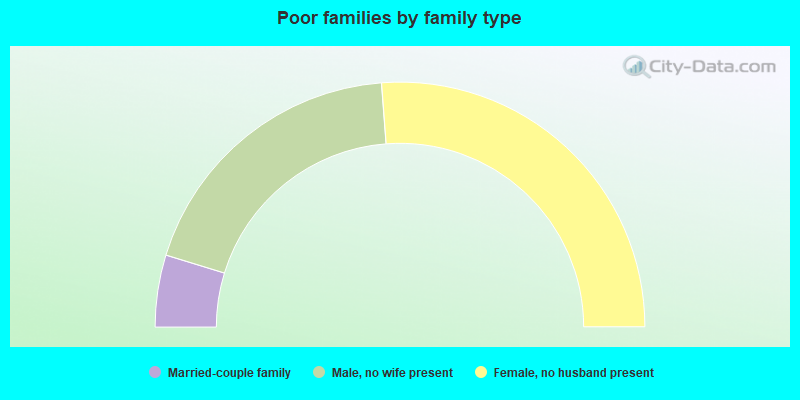 Poor families by family type