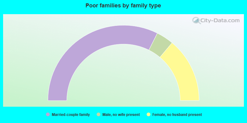 Poor families by family type