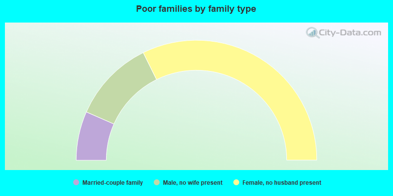 Poor families by family type