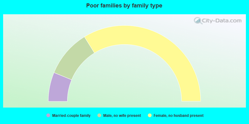 Poor families by family type