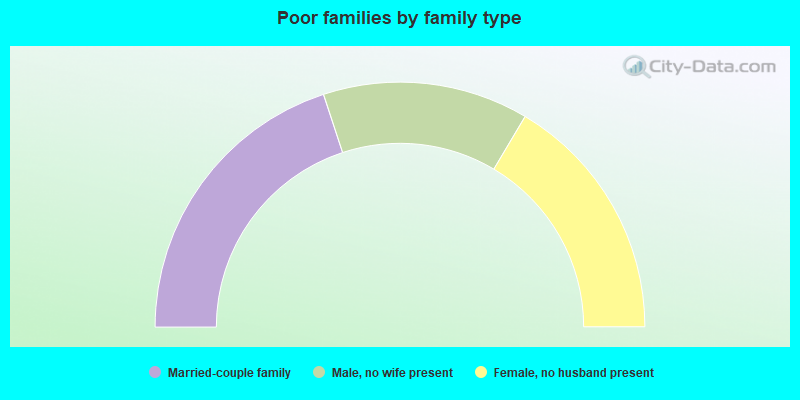 Poor families by family type