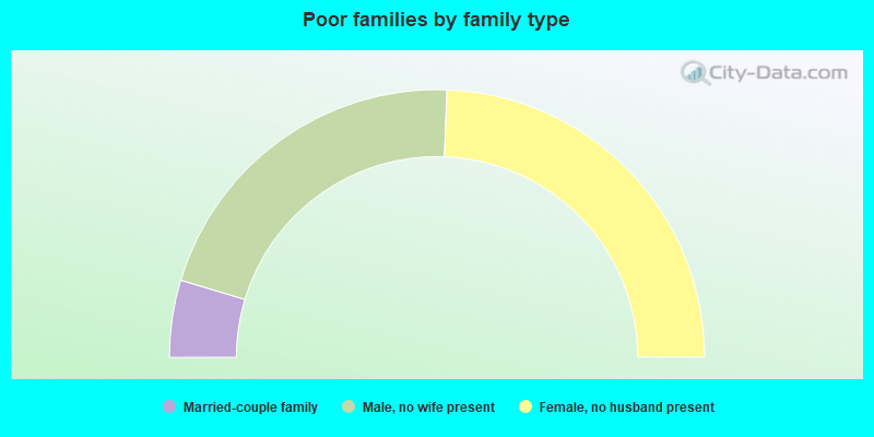 Poor families by family type