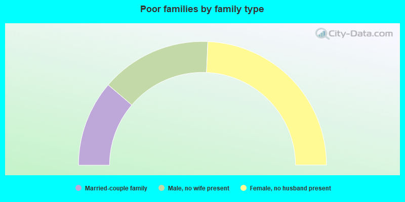 Poor families by family type