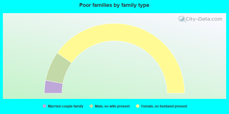 Poor families by family type