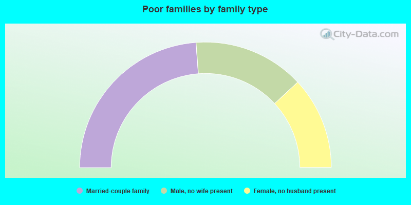 Poor families by family type