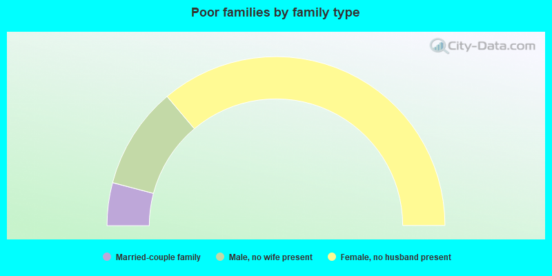 Poor families by family type