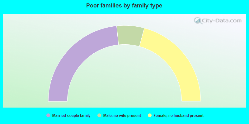 Poor families by family type