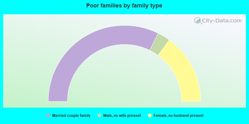 Poor families by family type