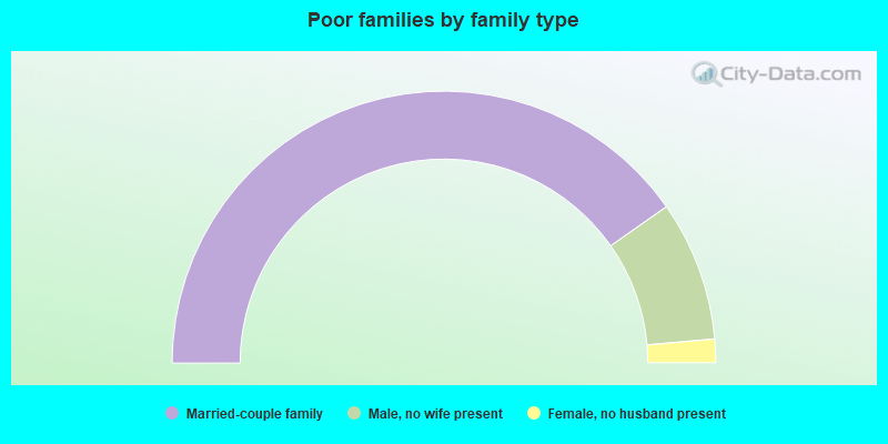 Poor families by family type